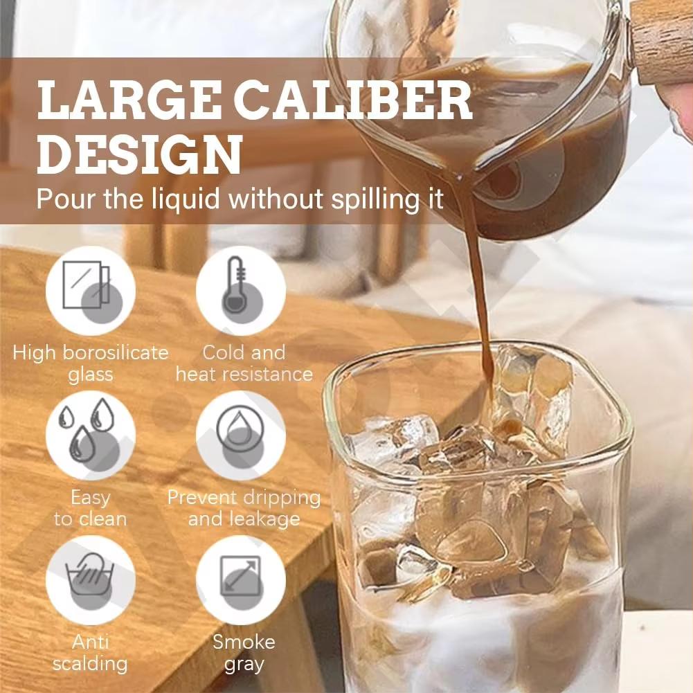 Värmebeständig Kaffeglasmugg med Lock och Sugrör, Transparent Mjölkte-Juice-Mugg, Idealisk för Juldrycker