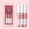 3Pcs/set Multi-color Matte Lip Gloss Non-stick Cup Long Lasting Lipstick Liquid Non-fading Lip Glaze Lip Gloss