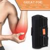 Verstellbare Ellenbogenstützbandage mit 3 fixierten Stahlplatten Atmungsaktiver Ellenbogenschoner für Training und Fixierungs-Schiene Schutz
