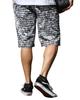 Brushed Flower Print Mini Fleece Shorts Unisex Surfing Casual Wear Half Pants Trousers Summer Clothes 262G1905 Black L [Gatcha] All-Over Men's