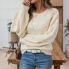 Casual Minimalist Cardigan Knit Outerwear For Women