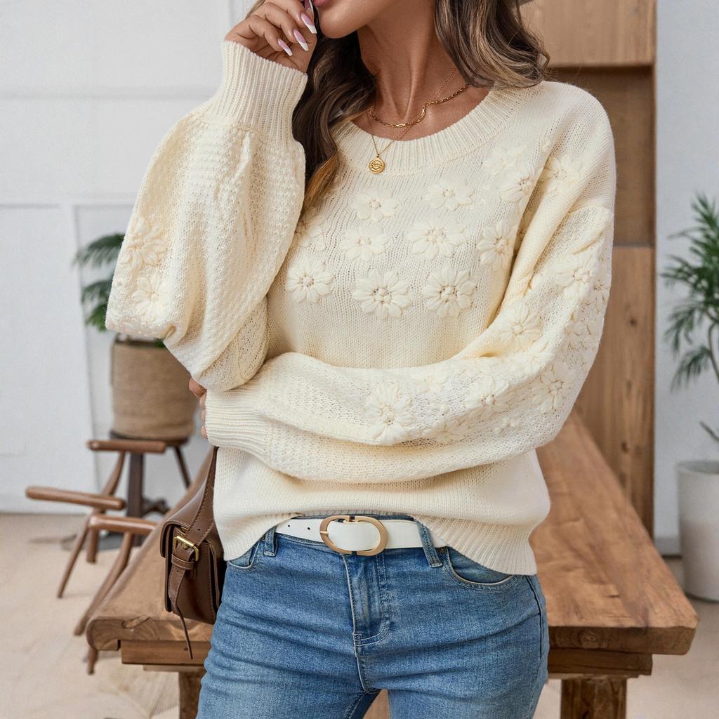 Casual Minimalist Cardigan Knit Outerwear For Women