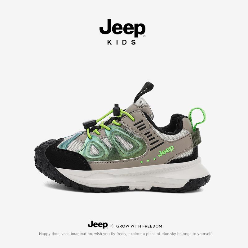 

2025 Jeep Boys Non-slip Sports Running Shoes - Autumn Collection for Kids 35 колір морської хвилі/зелений