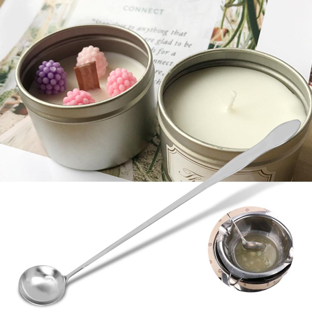 Stainless Steel Long Handle Bar Mixing Spoon Reusable Candle Mixing Spoon Candle Stirring