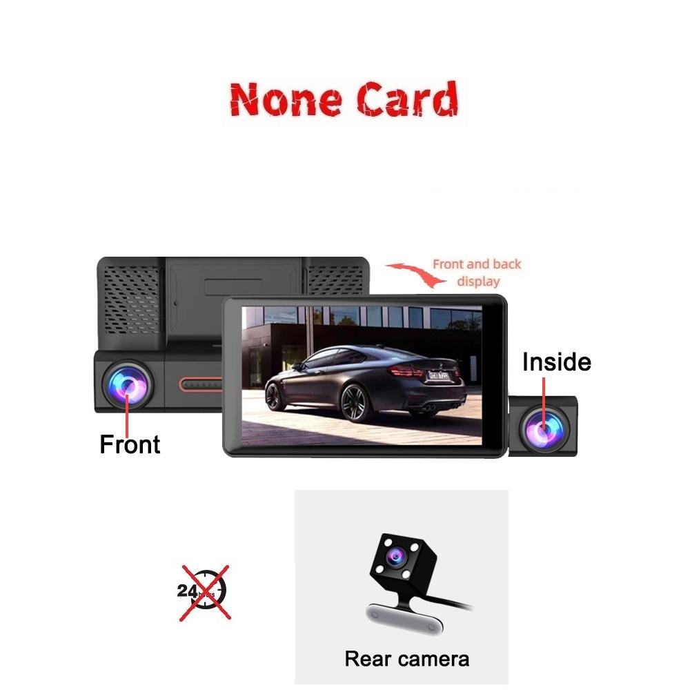 

Три записи высокой четкости ночного видения 3-канальная камера заднего вида интегрированный автомобильный видеорегистратор 3 Lens чёрный