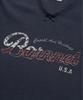 Deobanes Lois Ribbed Logo Tank Top_Navy