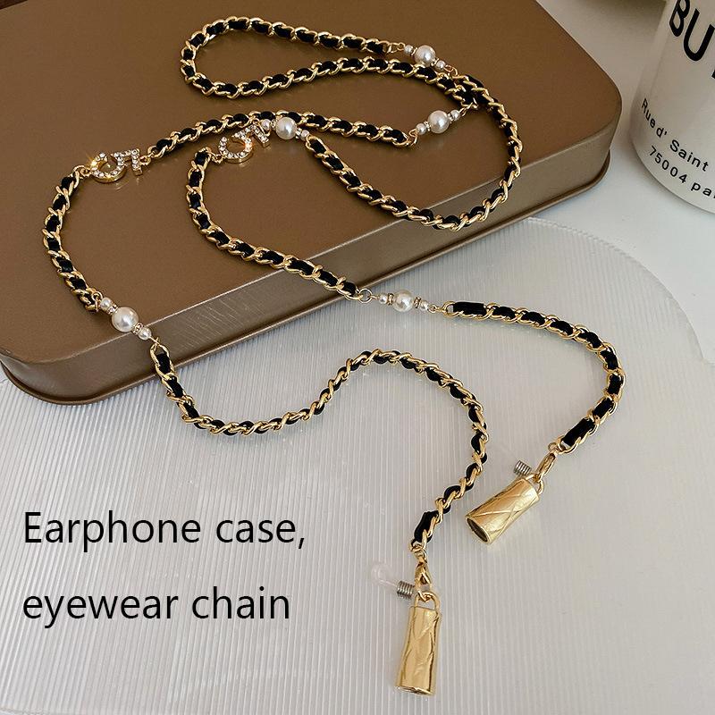 Leather Black Chain Necklace Fashion Personality Temperament Women Niche Sense Design Retro Necklaces Creative Jewelry Gifts