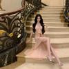 Summer New Heavy Industry Stitching Mesh Fishtail Skirt Seaside Vacation Banquet Dress Dress Women