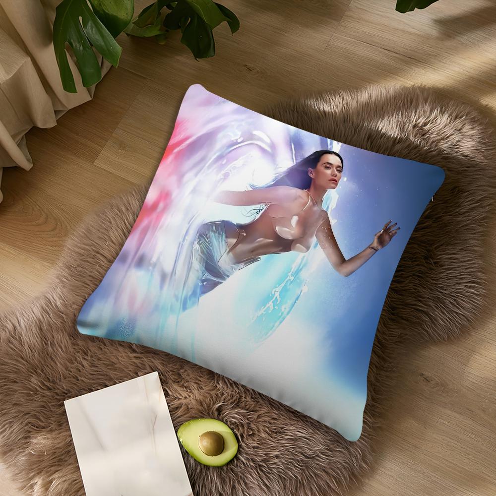 K-Katy Singer P-Perry 143 Kissenbezug Wohnzimmer Akzent Sofa Rückenstütze Quadratisch Lounge Entspannender Nickerchen Begleiter Kissenbezug
