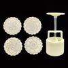 24TE Mooncake Mold 125g Flower Stamps Set Hand Made Bake Cranberry Bun Attachment for Mother'day Mother DIY Gadget