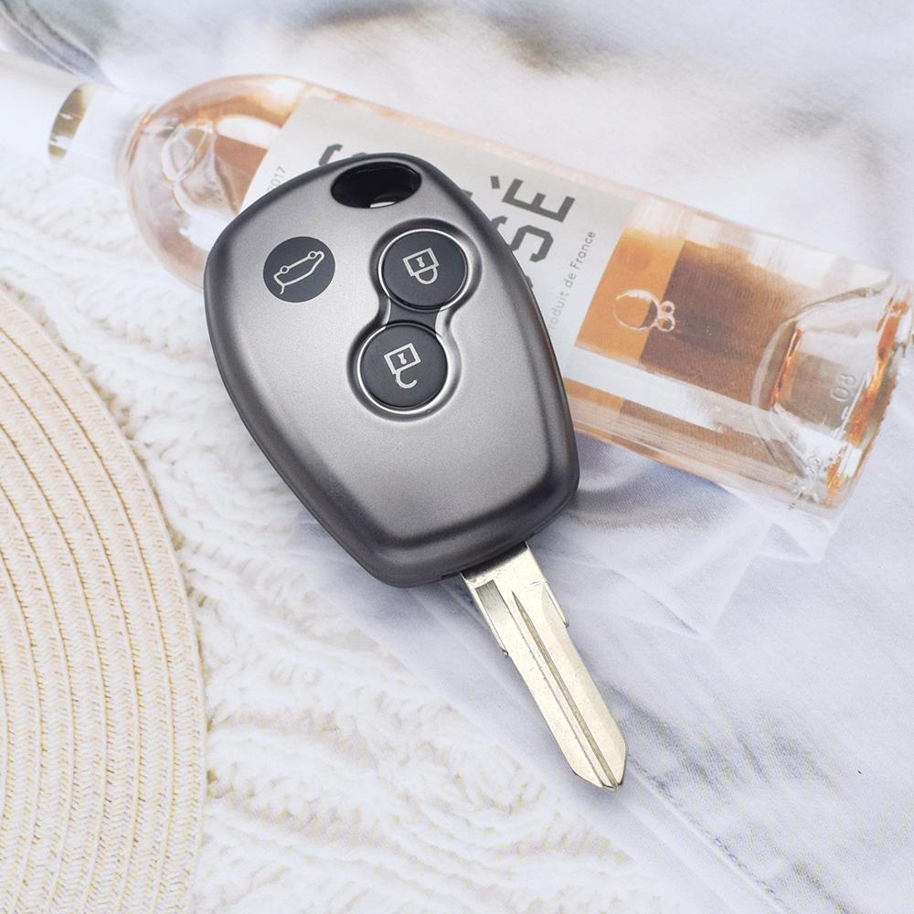 3 Buttons TPU Car Key Cover Case For Renault Dacia Modus Clio 3 Twingo Kangoo Auto Accessories