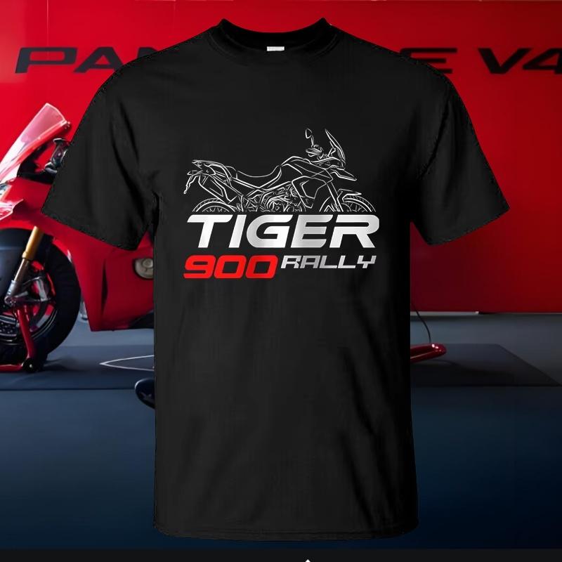 Men's T-shirt Victory Tiger Explorer 1200 GT Rally XC 900 Rally Pattern Casual T-shirt Clothing Cotton Short Sleeve T-shirt