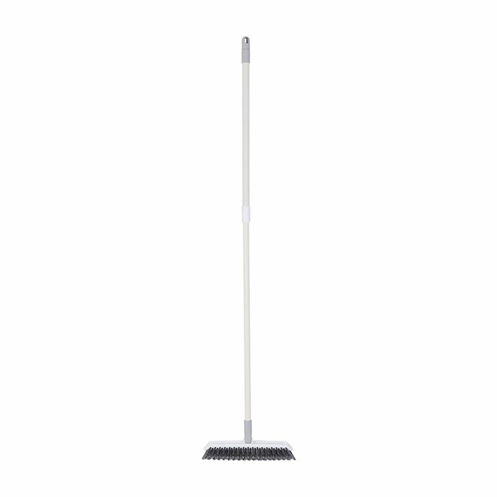 Scrub Cleaning Brush Deep Cleaning Extendable Floor Brush Scrubber for Bathtub Shower Bathroom Gray