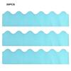 30Pcs Glitter Bulletin Board Border 5 Colors Thick Scalloped Classroom Blackboard Poster Frame Edge Decoration Trim DIY Supplies