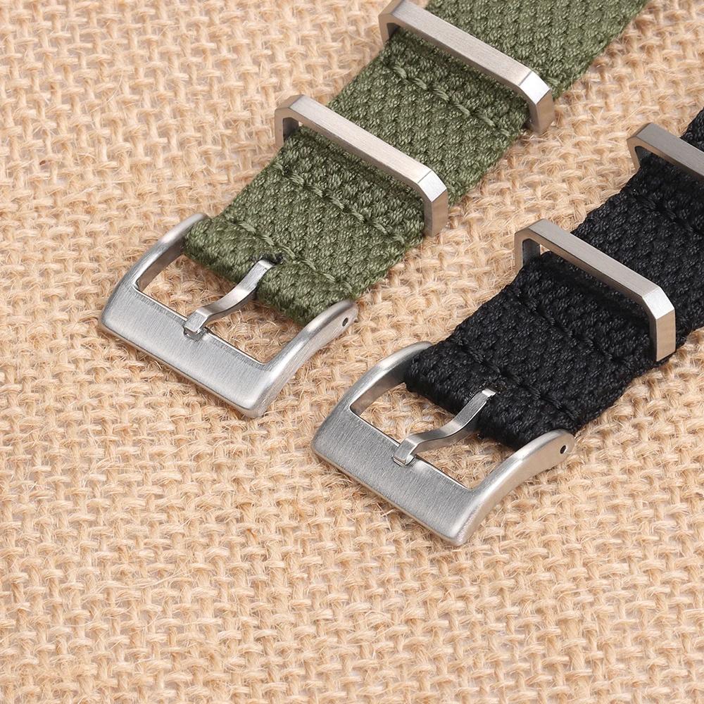Universal Watch Strap Washable Elastic Nylon Cotton Watchband for Huawei GT2 for Seiko Strap 20mm 22mm Outdoor Braceletfor Men