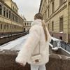 Fur Jacket, Suit Collar, Imitation Fox Fur Top, Loose Coat Thickened Winter New