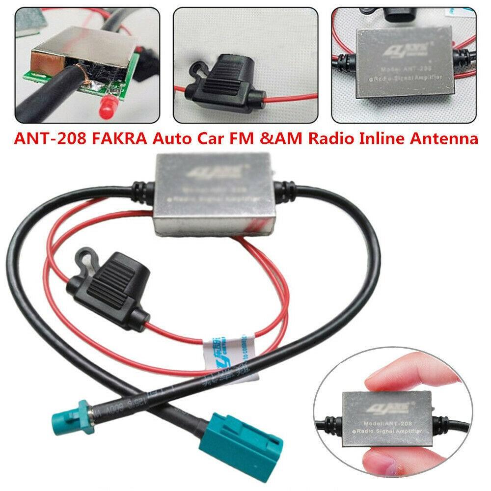 

Improved Reception with Inline Antenna Booster for Car 12V FM&AM Radio