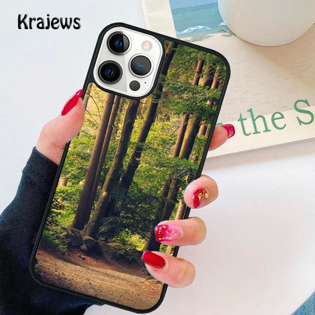 Beautiful Nature Forest Tree soft Phone Case Cover For iPhone 17 Air 16 15 14 plus 12 13 pro max coque Fundas