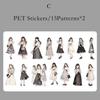 Journamm 30 Stück/Packung Mode Mädchen Thema PET Aufkleber DIY Scrapbooking Collage Tagebuch Ästhetik Dekor Aufkleber