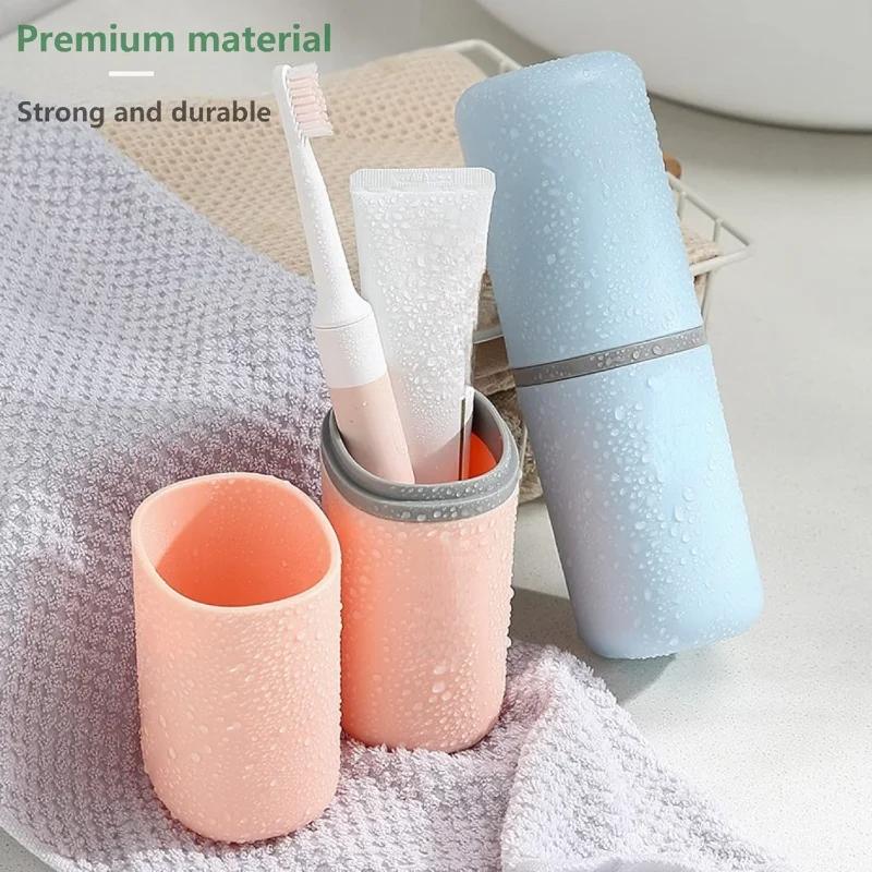 2PCS Toothbrush Travel CaseMulti-Function Portable Toothbrush CoverDustproof Toothbrush HolderSuitable for Business Camping T