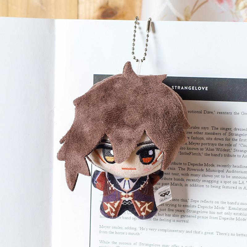 10CM Impact Tartaglia Kaeya Diluc Venti Xiao Klee Plush Pendant Toy  Mini Keychain Doll Backpack Accessorie For Gift