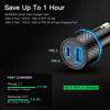 Qc3.0 Usb Car Charger Dual Channel Pd20w Ultra-fast Charging Adapter With Blue Soft Led Light For