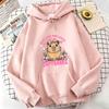 Funny Capybara Sweatshirt Cartoon Anime Hoodies Women Cute Anime Manga Hoody Long Sleeve Hoodies Female Sportwear Clothes Tops