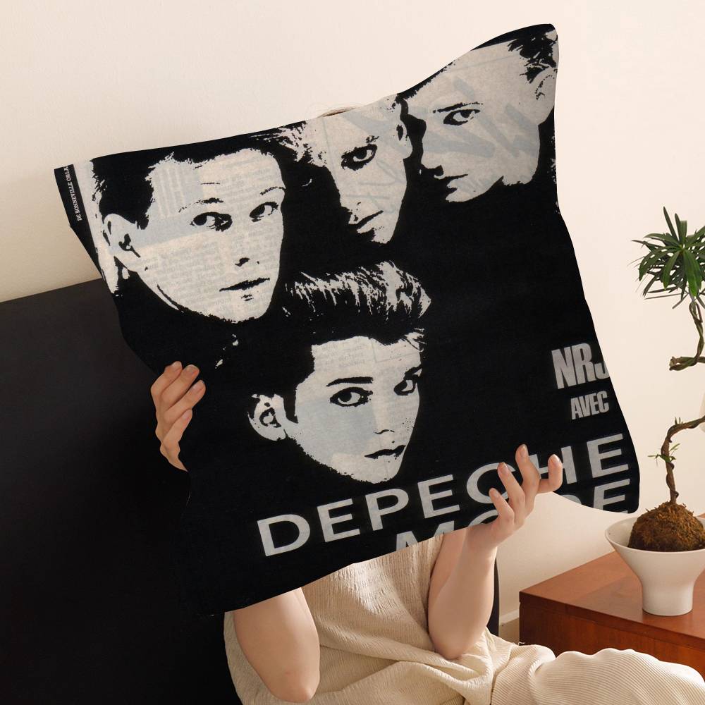 D-Depeche-M-Mode Singer Cushion Cover Inches Farmhouse Decor Home Throw Pillow Covers For Couch Decorations