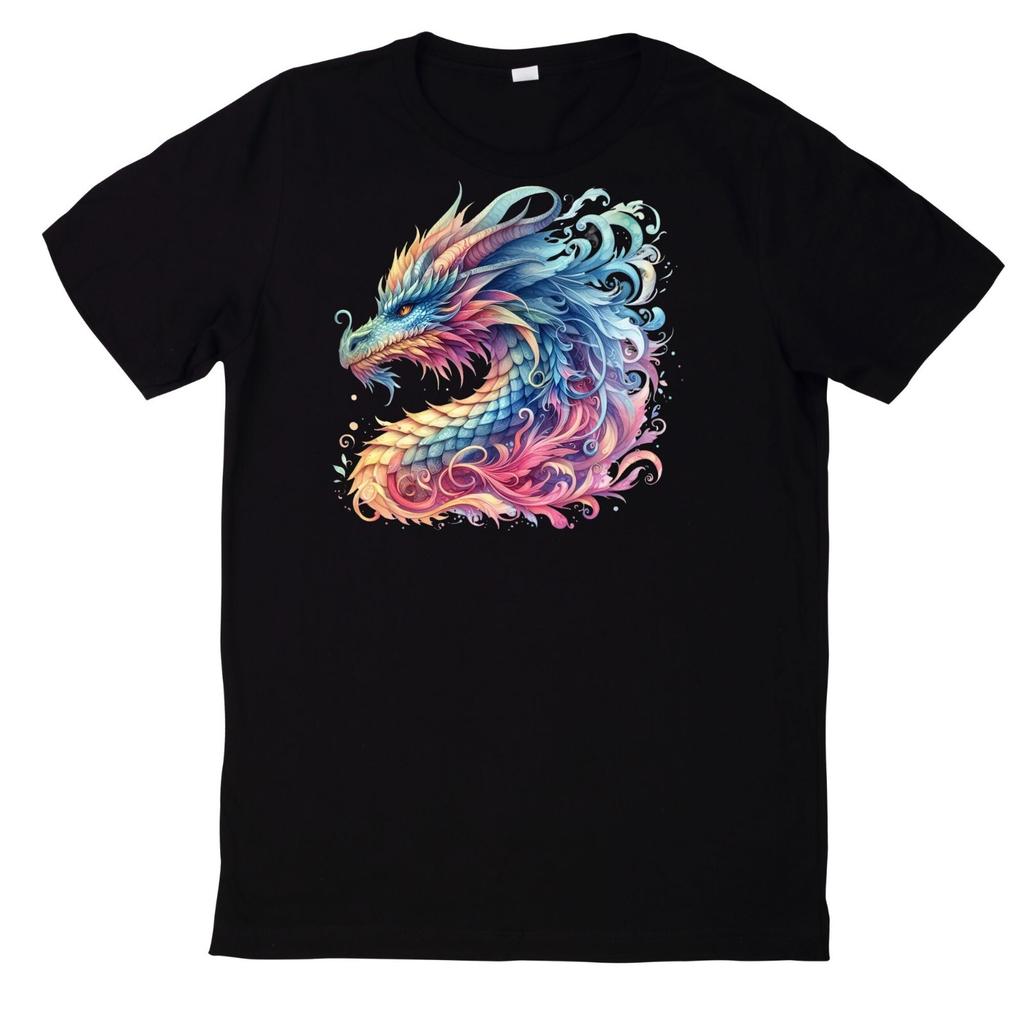 T-Shirt Fantasy Drachen Magischer Drache Motiv BaumwolleWird in neuem Fenster oder Tab geöffnet