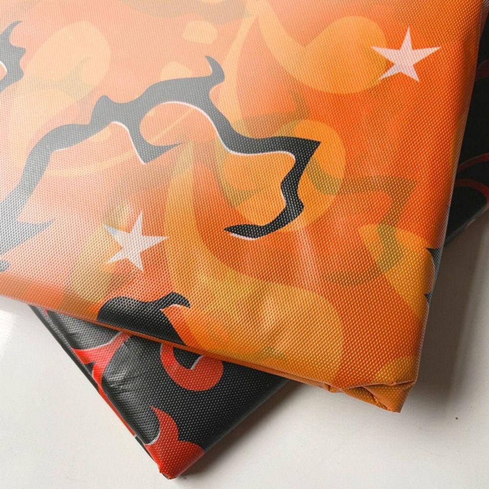 Haunted Decor Plastic Halloween Tablecloth Bronzing Pumpkin Ghost Spooky Bat Tablecloth Pumpkin Table Cover Party Supplies