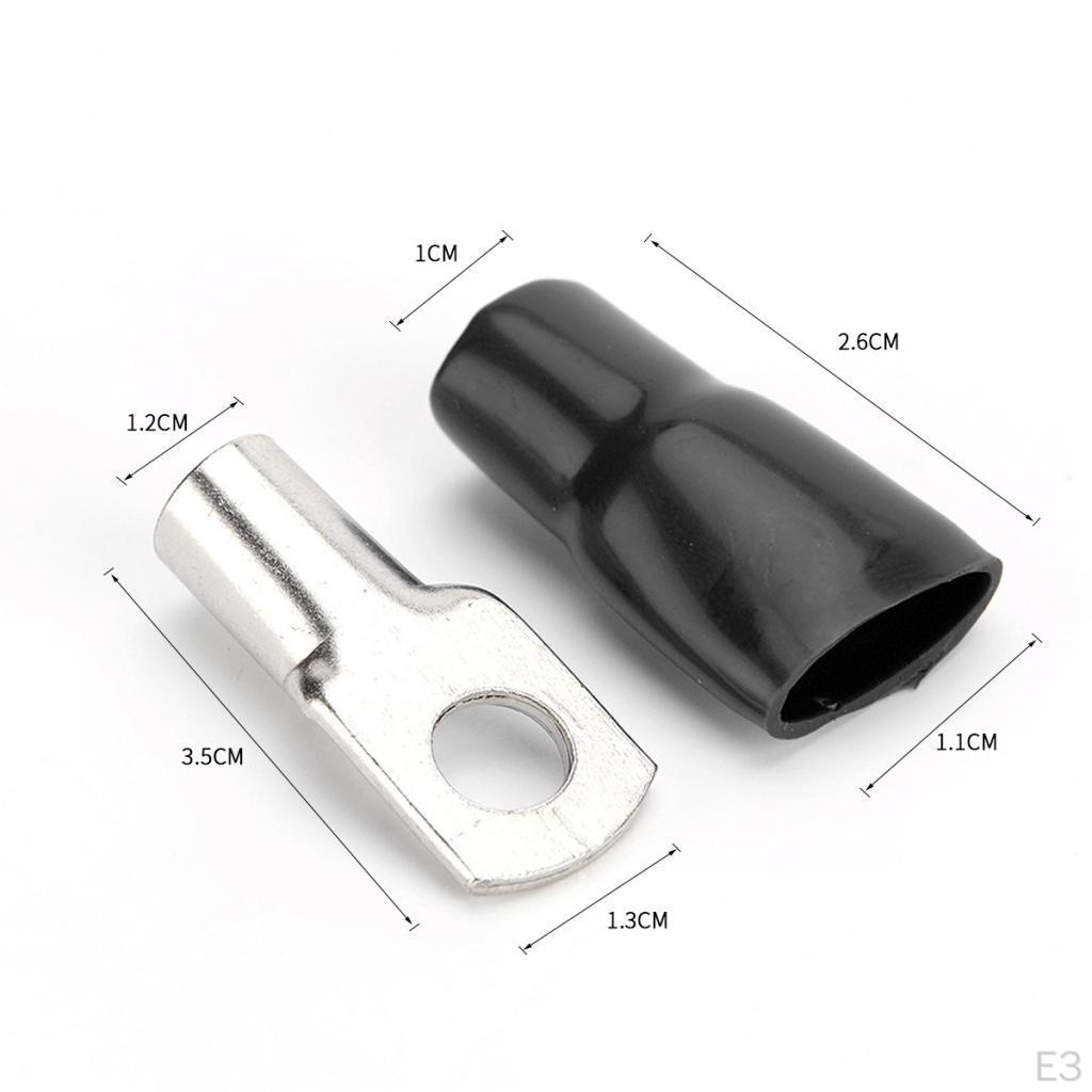 10 Clamps Battery Welding Cable Lug W / Caps