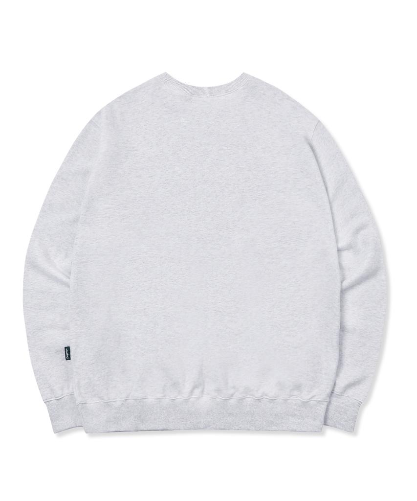 ESCAPEFROM Burgundy Baitree Logo Print Sweatshirt White Melange