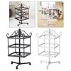 3 Tiers Iron Earring Holder Display Rack Fashionable Multipurpose Jewelry Stand for Desktop