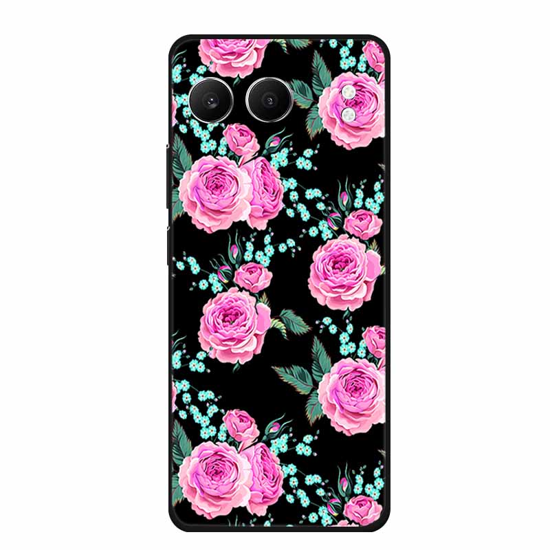 For OnePlus Nord 4 Back Cover Case Cute Cartoon Cat Black Silicone Soft Phone Cases For OnePlus Nord 4 Case Nord4 6.74" Capa Bag