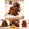 Adorable Beaver Plush Toy Soft Stuffed Animal Doll Cuddle Pillow Gift For Kids