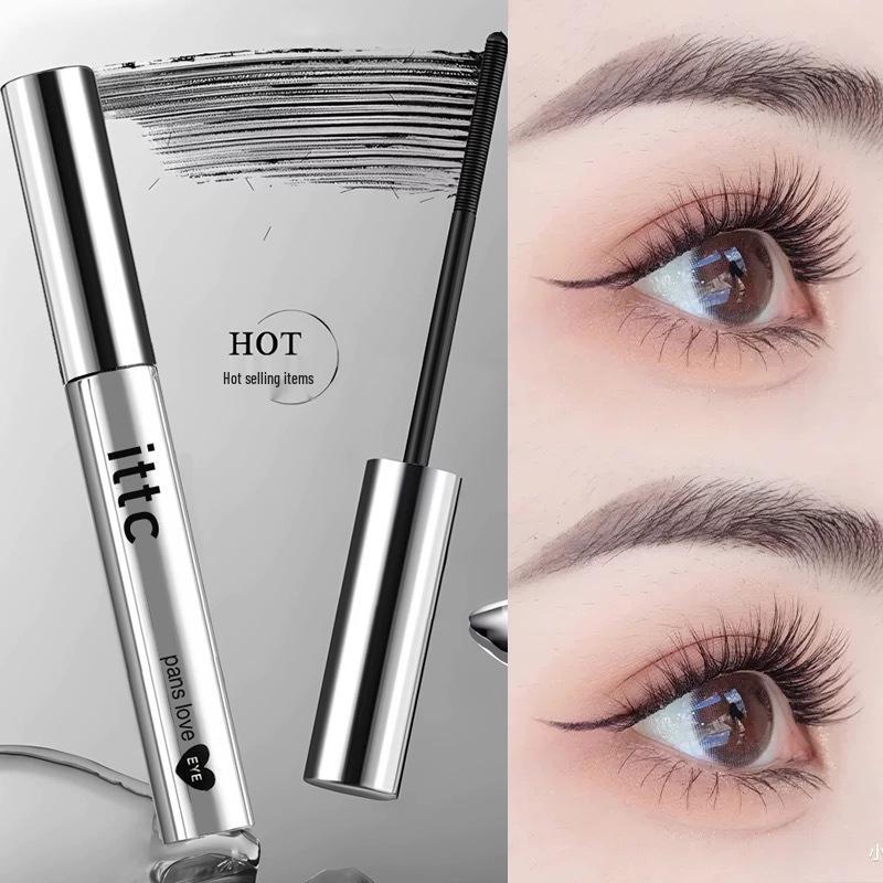 Waterproof Small Silver Tube Mascara with Natural Curl & Setting Primer