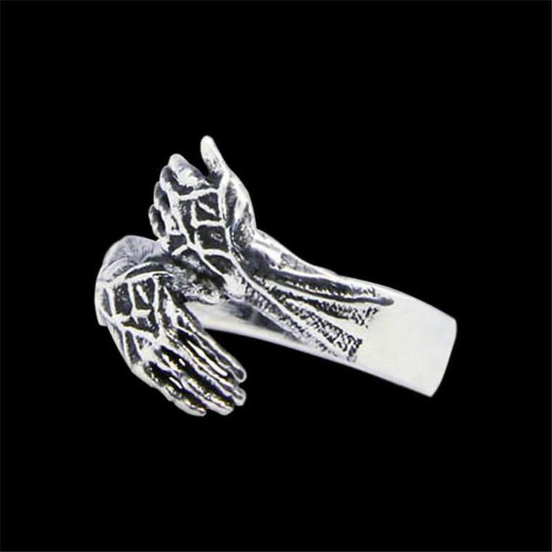 Love Hug Ring 316L Stainless Steel Jewelry Punk Style Huged Ring Size 6-13 6