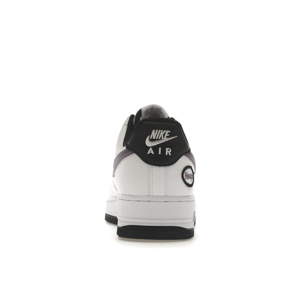 Nike Air Force 1 07 LV8 Hoops - Weiß Canyon Lila Herren Sneaker Schwarz DH7440-100