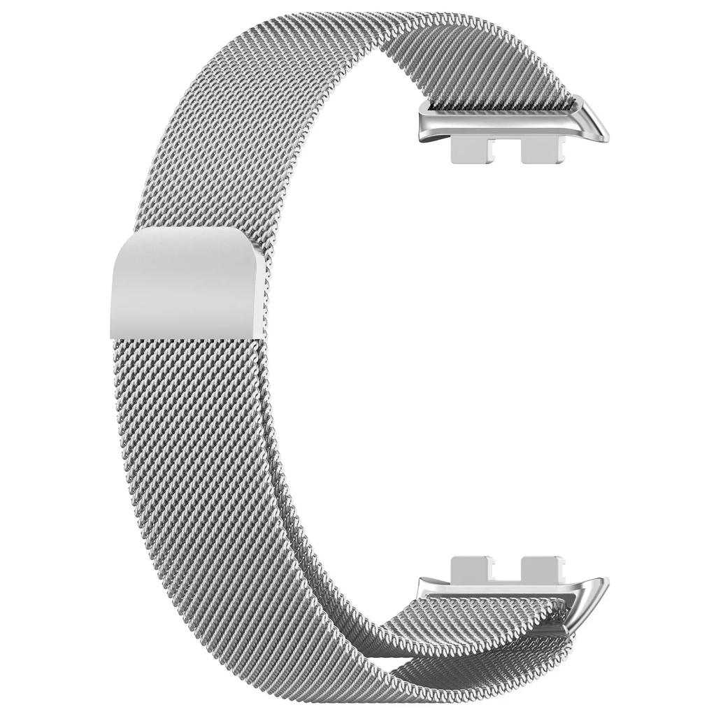 Milanese Loop Strap for Honor Band 10 Stainless Steel Magnetic Bracelet Metal Wristband for Huawei Honor Band 9 Replacement Band