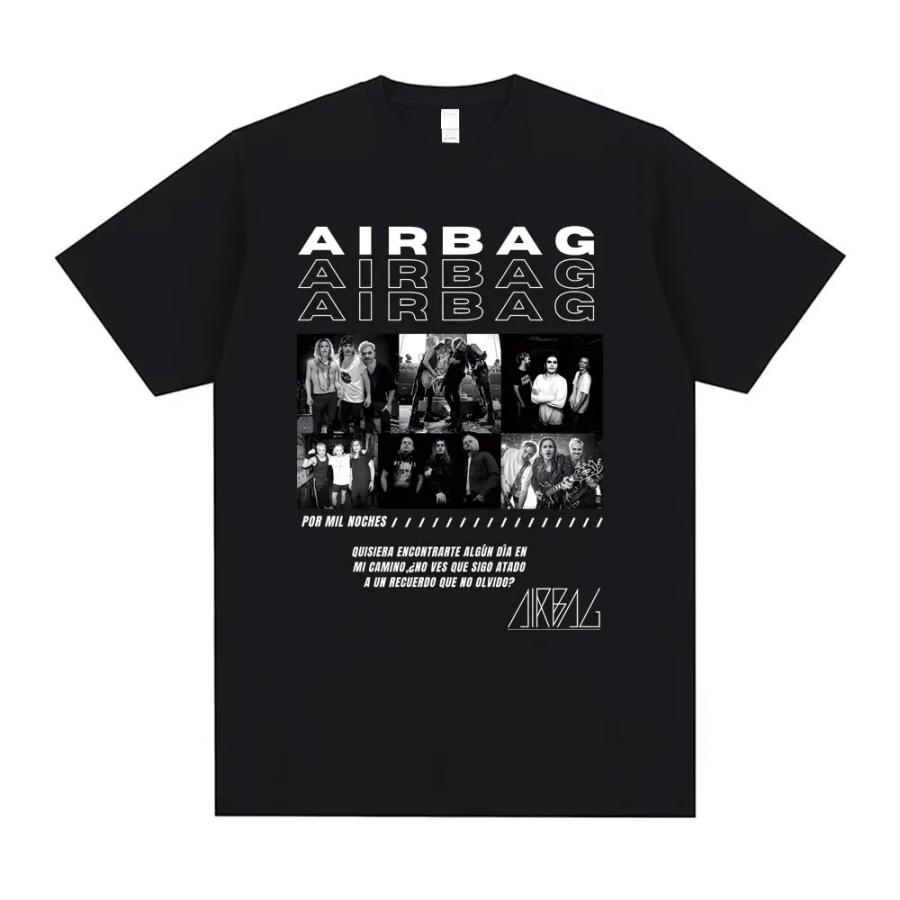 T-shirt Stampata Singer Airbag Por Mil Noches Uomo Donna Moda Hip Hop T-shirt Manica Corta Abbigliamento Uomo T-shirt Oversize