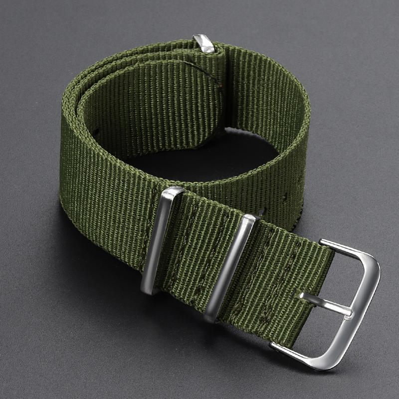Ribbed Nylon Watch Strap 16/18mm 20mm 22mm for Omega Military Sport Watchband Braid Ballistic Fabric Band for Men Women Bracelet