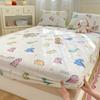 Baby Grade Pure Cotton Fitted Mattress Protector Fresh Washable Cotton Bed Sheet Full Set 3 Pieces Soft Breathable Durable Bed Cover