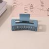 8.5CM x 10.5CM Rectangular Matte PS Hair Clip - Simple Shark Hair Accessory