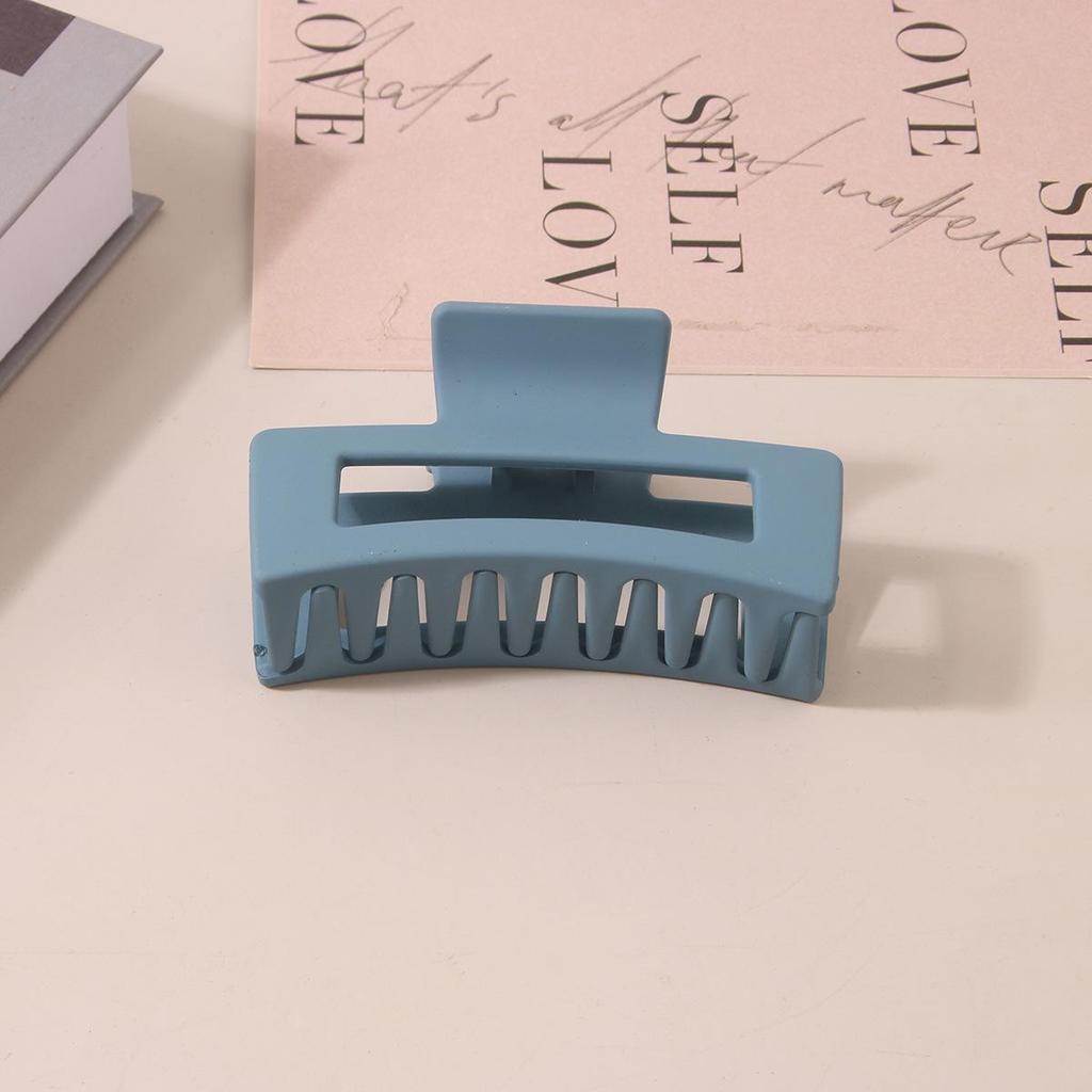 8.5CM x 10.5CM Rectangular Matte PS Hair Clip - Simple Shark Hair Accessory