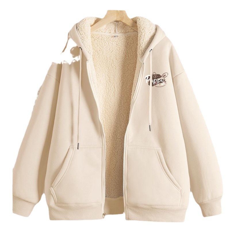 Lambswool Zipper Cardigan Coat - Thickened, Warm for Fall/Winter 2023