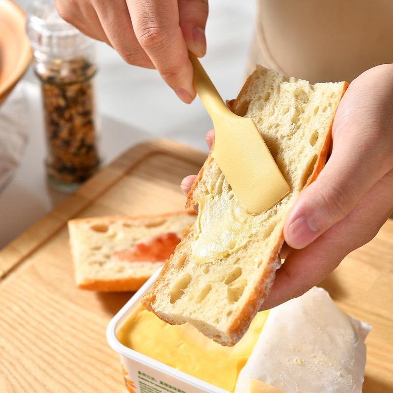 Multifunctional Silicone Scraper Mini Double-headed 2-in-1 Fruit Jam Cosmetic Bottle Spatula Spoon Kitchen Cooking Baking Tools