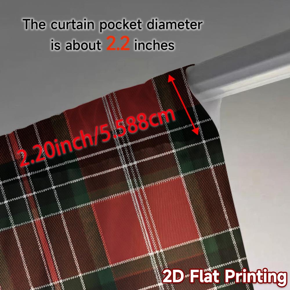 Set Of 2 Contemporary Flat Printing Jit Curtains Without Rod Festive Cardinal Popular Yarn All Seasons Curtain Made Polyester