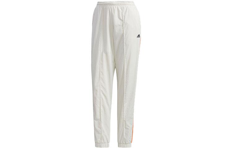

Adidas Knitted Sweatpants Women s White Moderate Straight Fit Pants FM5193 XL