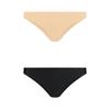 Invisible Thong - Bye Bra Invisible Brazilian Nude + Black XXL