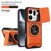 Wbudowane Magnetyczne Etui z Uchwytem Samochodowym dla Oppo Find X9 Pro Find X 9 X9pro Osłona Ochronna Obiektywu z Przesuwną Klapką Odporne na Wstrząsy Twarde Etui